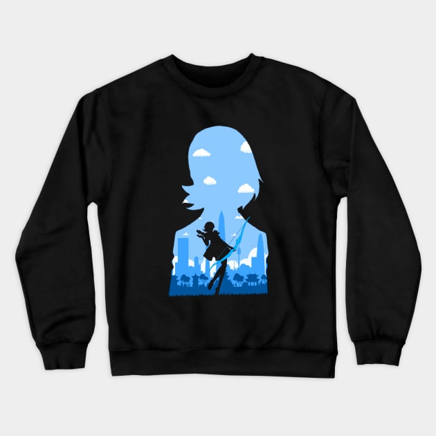 Persona 3 - Yukari Takeba *Negative Illusion* Crewneck Sweatshirt by MyRetroArt